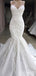 Gorgeous V-neck Spaghetti Strap Mermaid Long Wedding Dress, WD225