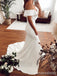 Simple V-neck Off-Shoulder Strapless Mermaid Long Wedding Dress, WD231