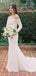 Elegant Off-Shoulder Strapless Mermaid Long Wedding Dress, WD233