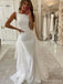 Elegant White Mermaid Long Wedding Dress, WD234