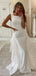 Elegant White Mermaid Long Wedding Dress, WD234