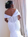 Elegant Off-Shoulder Strapless Mermaid Long Wedding Dress, WD237