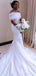 Elegant Off-Shoulder Strapless Mermaid Long Wedding Dress, WD237