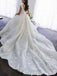 Gorgeous Lace Appliques A-line Long Wedding Dress, WD238