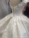 Gorgeous Lace Appliques A-line Long Wedding Dress, WD238