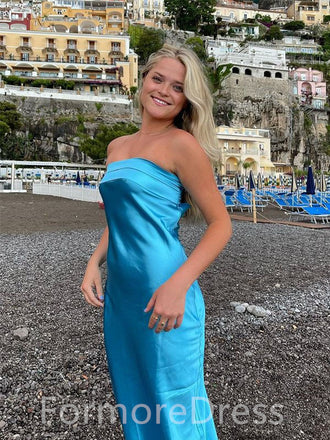 Sexy Strapless Mermaid Long Bridesmaid Dress,  PD48