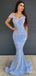 Sparkly V-neck Off-Shoulder Mermaid Long Prom Dress,Evening Dress,PD233