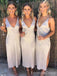 Elegant Spaghetti Strap Mermaid Bridesmaid Dress,  BD75