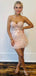 Elegant Sweatheart Strapless A-line Short Mini Homecoming Dress,  HD41