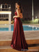 Sexy V-neck Split Side A-line Long Prom Dress,Evening Dress,PD237