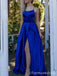 Elegant Spaghetti Strap Split Side A-line Long Prom Dress,Evening Dress,PD240