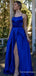 Elegant Spaghetti Strap Split Side A-line Long Prom Dress,Evening Dress,PD240