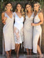 Elegant Spaghetti Strap Mermaid Bridesmaid Dress,  BD75