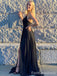Sexy V-neck Spaghetti Strap Mermaid Long Prom Dress,PD242
