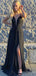 Sexy V-neck Spaghetti Strap Mermaid Long Prom Dress,PD242