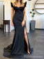 Gorgeous Sweetheart Black Mermaid Long Prom Dress,PD247