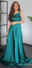 Simple One Shoulder A-line Long Prom Dress,PD246