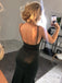 Elegant Spaghetti Strap Backless Mermaid Long Prom Dress,PD249