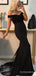 Sexy V-neck Off-Shoulder Mermaid Long Prom Dress,PD251
