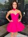 Gorgeous Sweetheart Strapless A-line Short Mini Homecoming Dress,  HD285