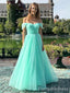 Gorgeous Off-Shoulder Strapless A-line Long Prom Dress,PD255