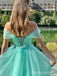 Gorgeous Off-Shoulder Strapless A-line Long Prom Dress,PD255
