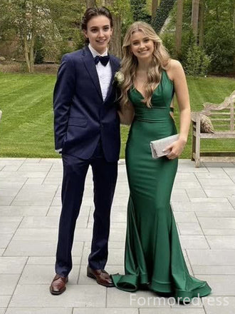 Elegant V-neck Mermaid Long Prom Dress,PD261