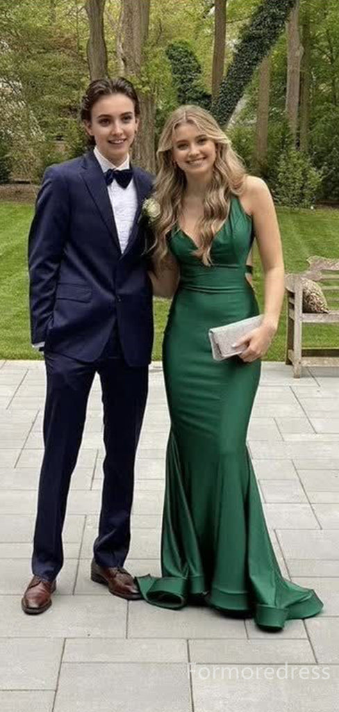 Elegant V-neck Mermaid Long Prom Dress,PD261