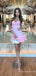 Elegant Sweatheart Strapless A-line Short Mini Homecoming Dress,  HD45
