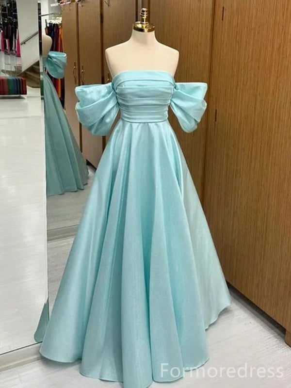 Gorgeous Off-Shoulder Strapless A-line Long Prom Dress,PD267