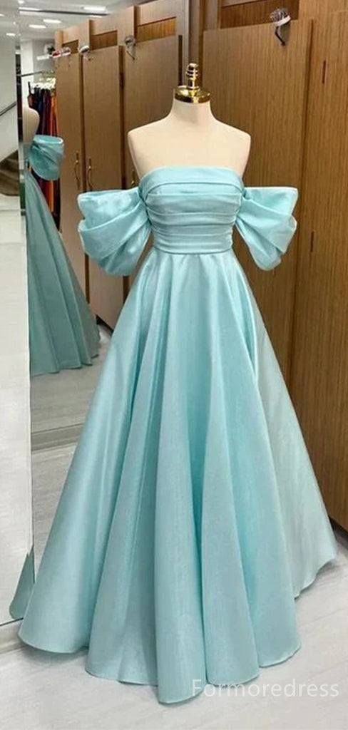 Gorgeous Off-Shoulder Strapless A-line Long Prom Dress,PD267