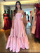 Gorgeous Pink Strapless A-line Long Prom Dress,PD268
