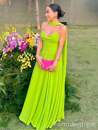 Gorgeous Sweetheart Strapless A-line Long Prom Dress,PD270