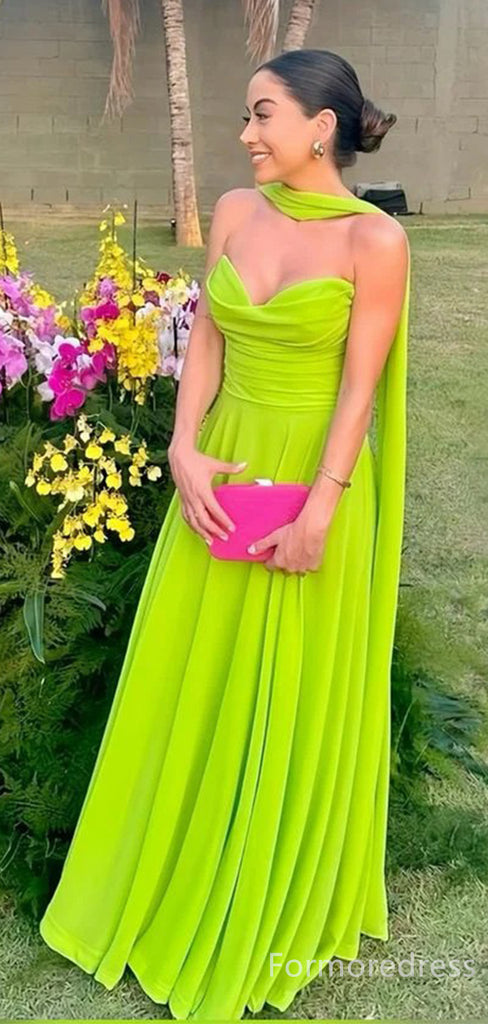 Gorgeous Sweetheart Strapless A-line Long Prom Dress,PD270