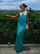 Elegant Halter Sleeveless Mermaid Long Prom Dress,  PD52