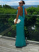 Elegant Halter Sleeveless Mermaid Long Prom Dress,  PD52