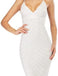 Elegant White Mermaid V-neck Spaghetti Strap Long Prom Dress,PD10