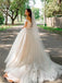 Elegant Strapless Off-Shoulder A-line Long Wedding Dress,  WD72