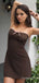 Elegant Spaghetti Strap A-line Short Mini Homecoming Dress,  HD50