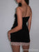 Elegant Black Strapless A-line Short Mini Homecoming Dress,  HD51