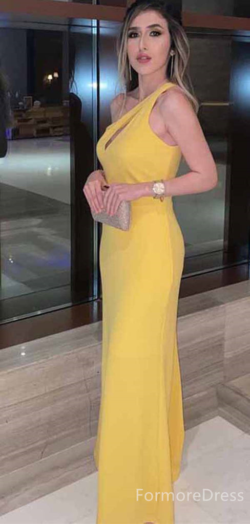 Elegant One Shoulder Mermaid Long Prom Dress,PD279