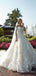 Elegant Sweatheart Off-Shoulder Lace Appliques A-line Long Wedding Dress,  WD79