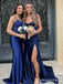 Elegant Sweetheart Strapless Split Side Mermaid Long Prom Dress,PD285