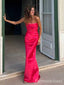Elegant Strapless Mermaid Long Prom Dress,PD272
