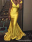 Sexy V-neck Off-Shoulder Strapless Mermaid Long Prom Dress,PD297