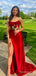 Elegant Strapless Split Side Mermaid Long Prom Dress,PD304
