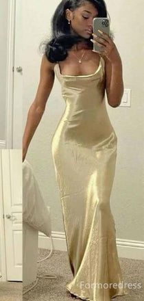 Sexy Square Spaghetti Strap Mermaid Long Prom Dress,PD306