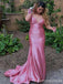 Elegant Pink V-neck Mermaid Long Prom Dress,PD308
