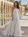 Elegant Sweatheart Strapless Appliques A-line Long Wedding Dress,  WD86