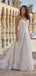 Elegant Sweatheart Strapless Appliques A-line Long Wedding Dress,  WD86